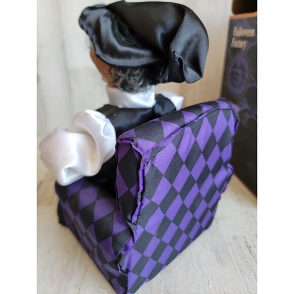 Gemmy AS IS animated witch petting cat Halloween prop decor - Picture 6 of 11